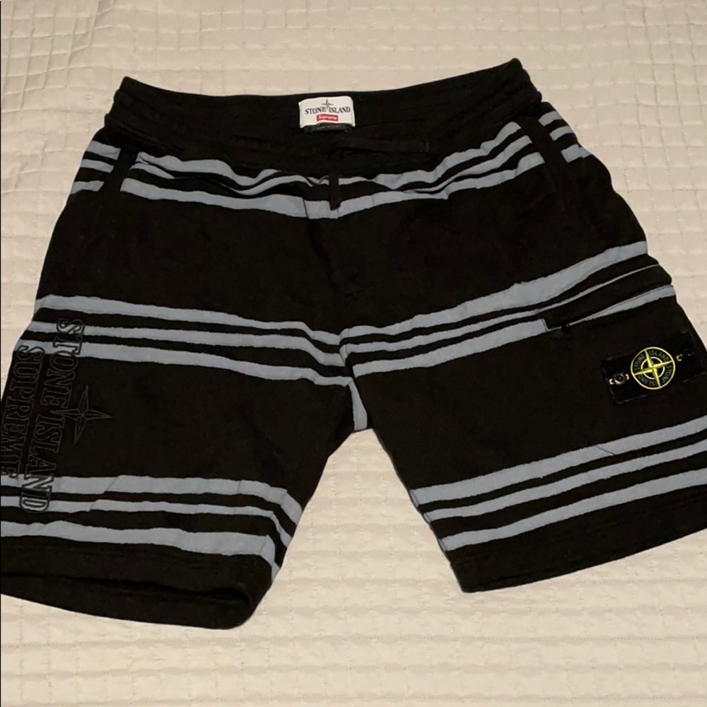 Supreme X Stone Island sweatshorts